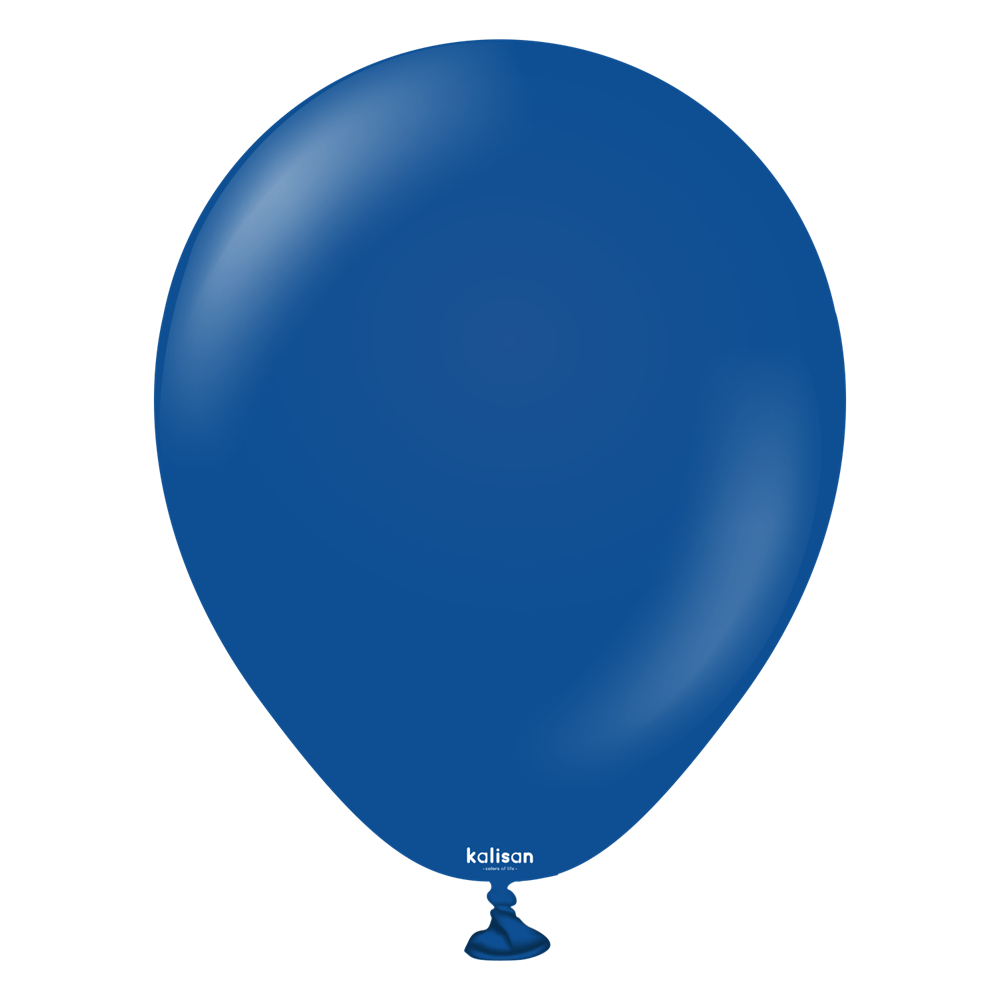 5 inch Kalisan Standard Dark Blue Latex Balloons 100ct