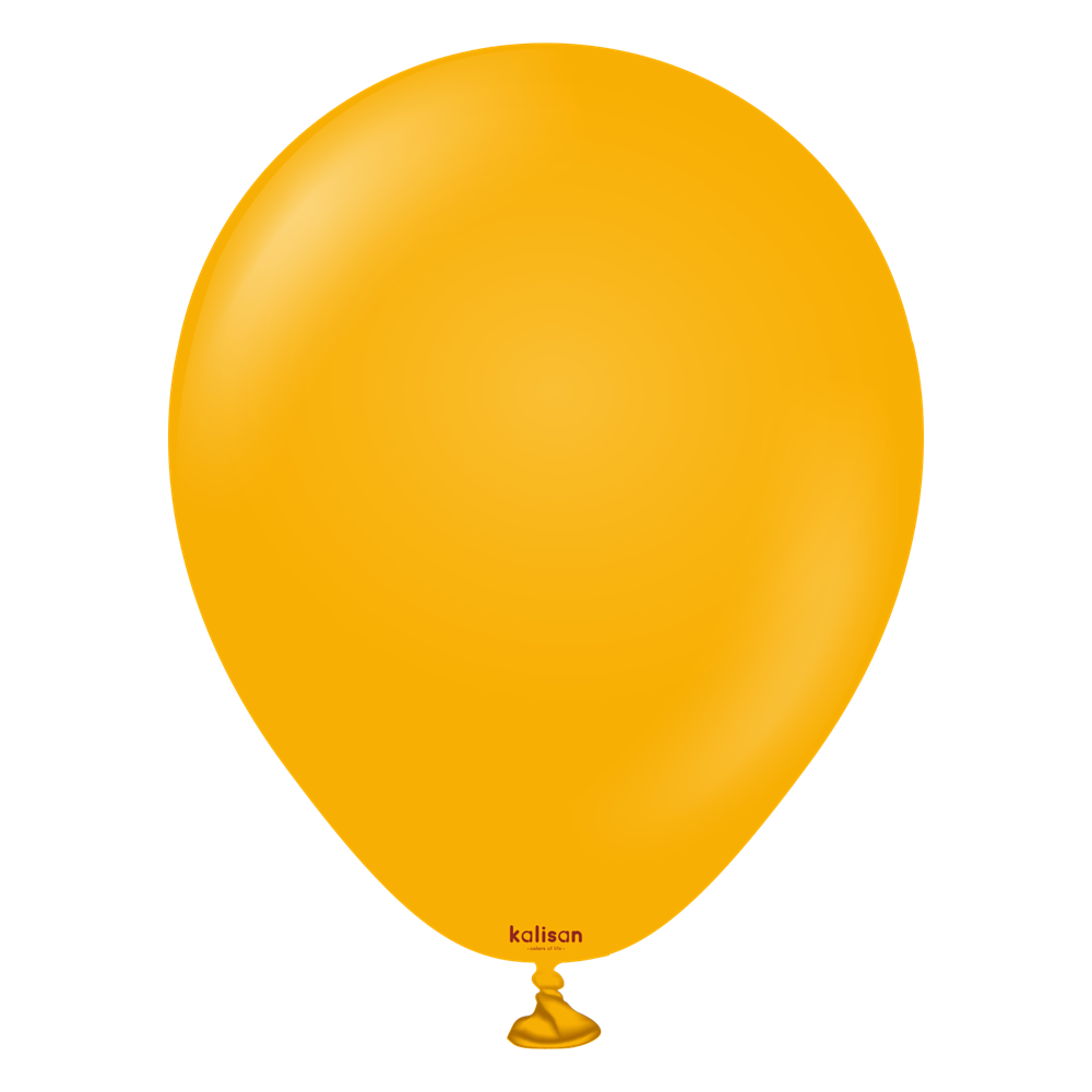 5 inch Kalisan Standard Amber Latex Balloons 100ct