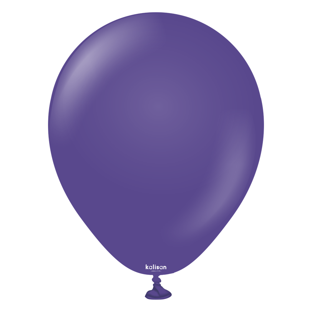 5 inch Kalisan Standard Violet Latex Balloons 100ct