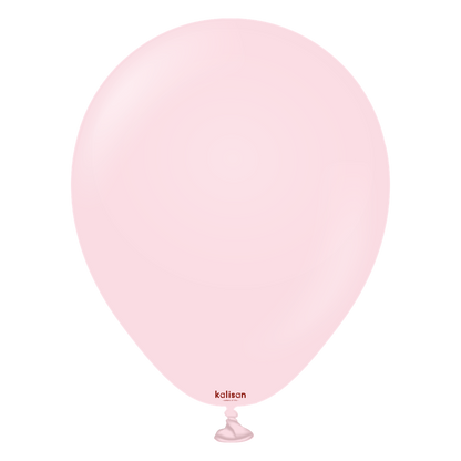 Light pink 5-inch latex balloon with a round shape and glossy finish.