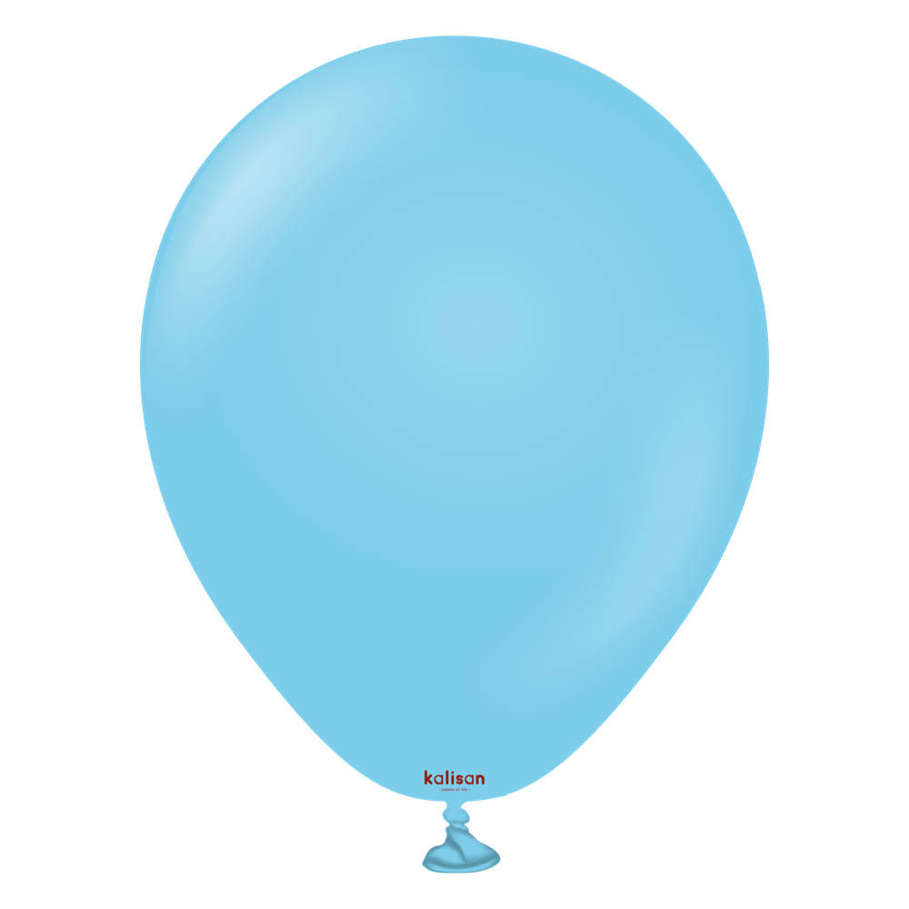 5 inch Kalisan Standard Baby Blue Latex Balloons 100ct