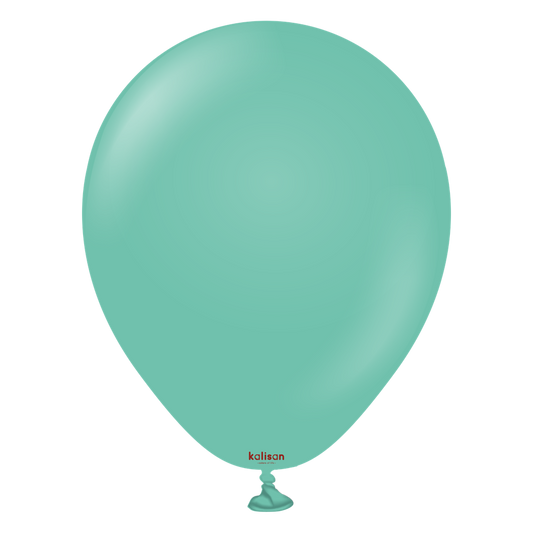 5 inch Kalisan Standard Sea Green Latex Balloons 100ct