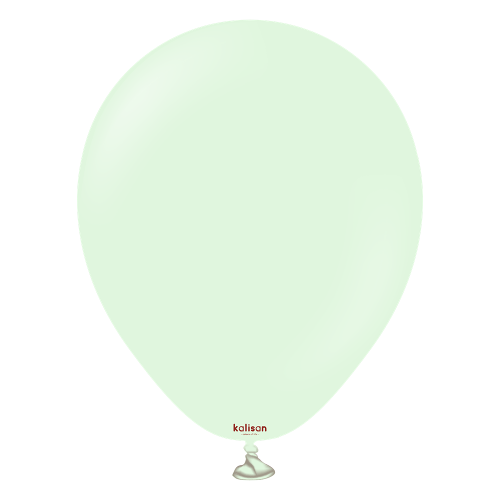 5 inch Kalisan Macaron Pale Green Latex Balloons 100ct