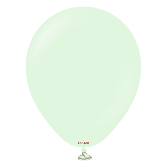 5 inch Kalisan Macaron Pale Green Latex Balloons 100ct