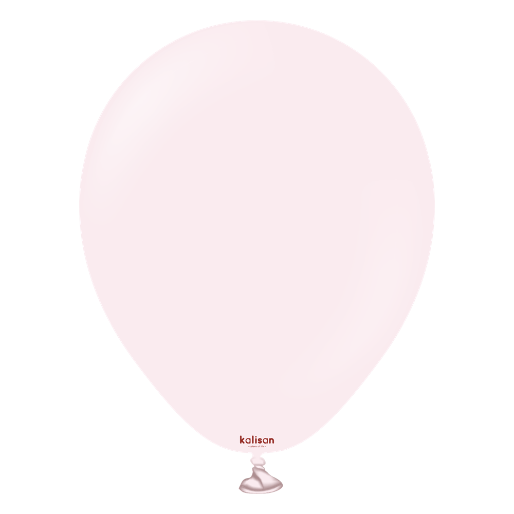 5 inch Kalisan Macaron Pale Pink Latex Balloons 100ct