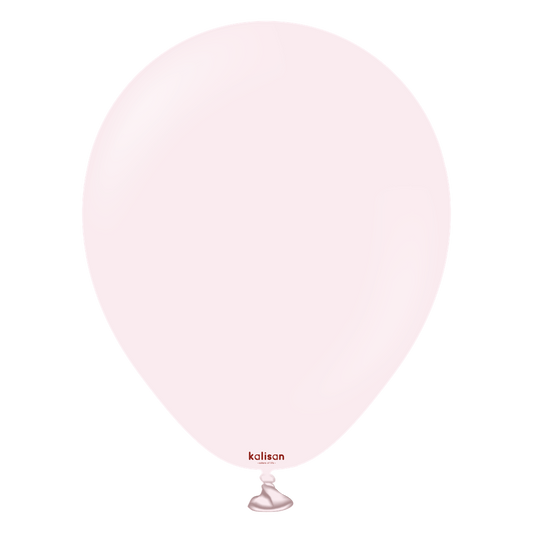 5 inch Kalisan Macaron Pale Pink Latex Balloons 100ct