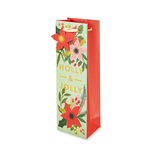 Holly and Jolly Wine Bag Cakewalk 1ct