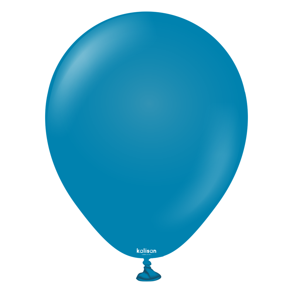 5 inch Kalisan Retro Deep Blue Latex Balloons 100ct