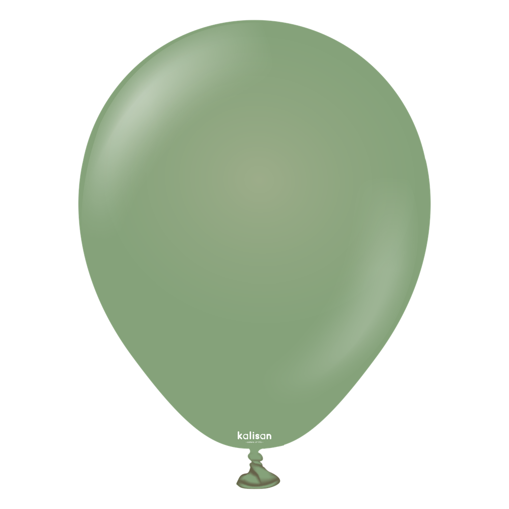 5 inch Kalisan Retro Eucalyptus Latex Balloons 100ct