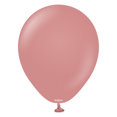 5 inch Kalisan Retro Rosewood Latex Balloons 100ct | Toy World Inc