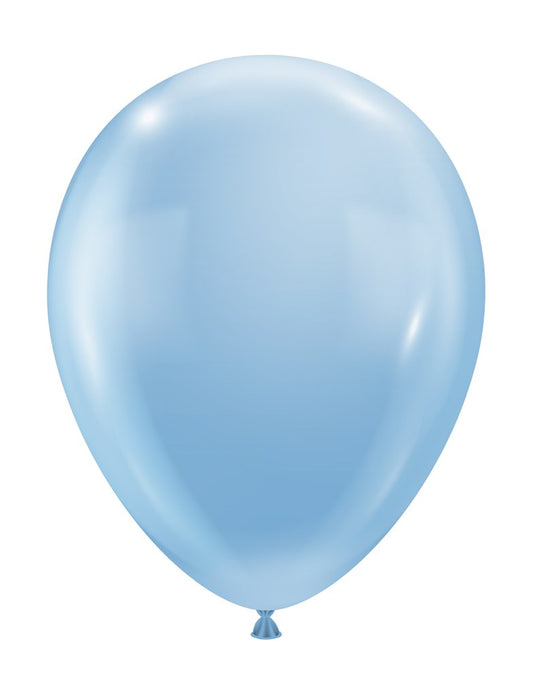 Globo de látex azul hielo de lujo de 11 pulgadas, 100 unidades