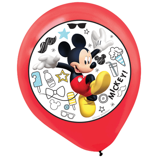 Mickey On The Go Latex Balloon 12in 5ct