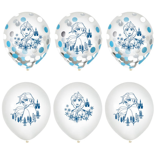 Disney Frozen 2 Latex Confetti Balloons 12 inch 6ct