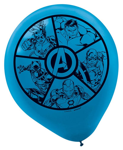 Marvel Avengers Powers Unite Latex Balloon 12 inch 6ct