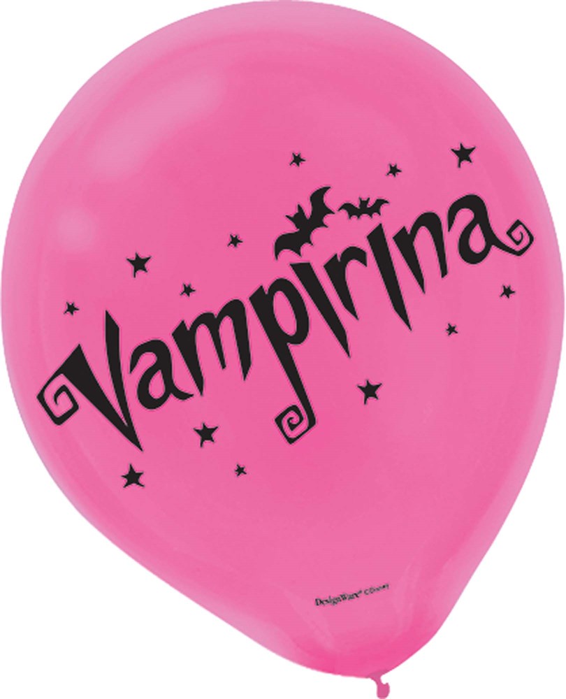 Globo Latex Vampirina 12in 6ct