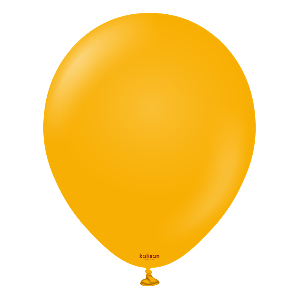 12 inch Kalisan Standard Amber Latex Balloons 100ct