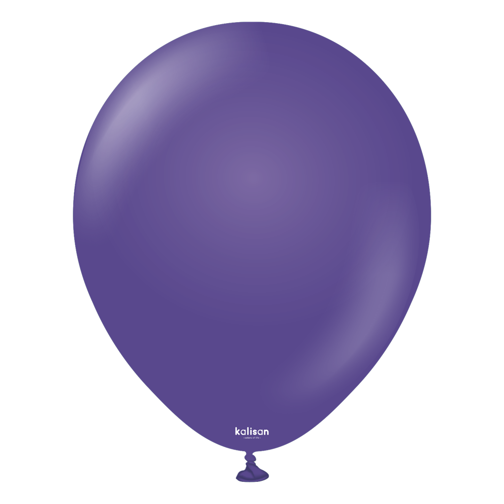 12 inch Kalisan Standard Violet Latex Balloons 100ct