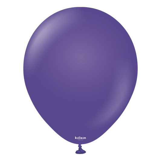 12 inch Kalisan Standard Violet Latex Balloons 100ct