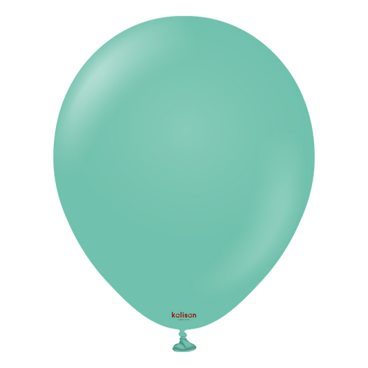 12 inch Kalisan Standard Sea Green Latex Balloons 100ct