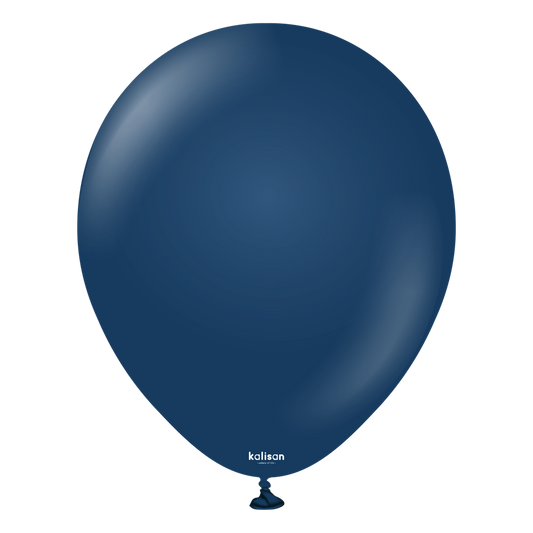 12 inch Kalisan Standard Navy Blue Latex Balloons 100ct