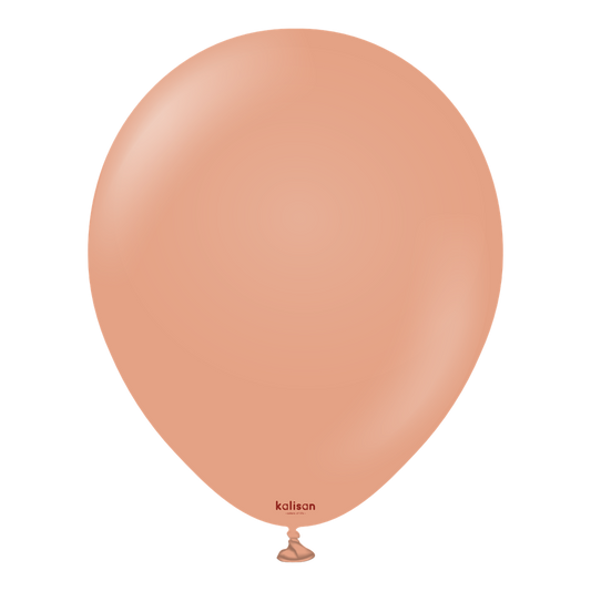 12 inch Kalisan Standard Clay Pink Latex Balloons 100ct