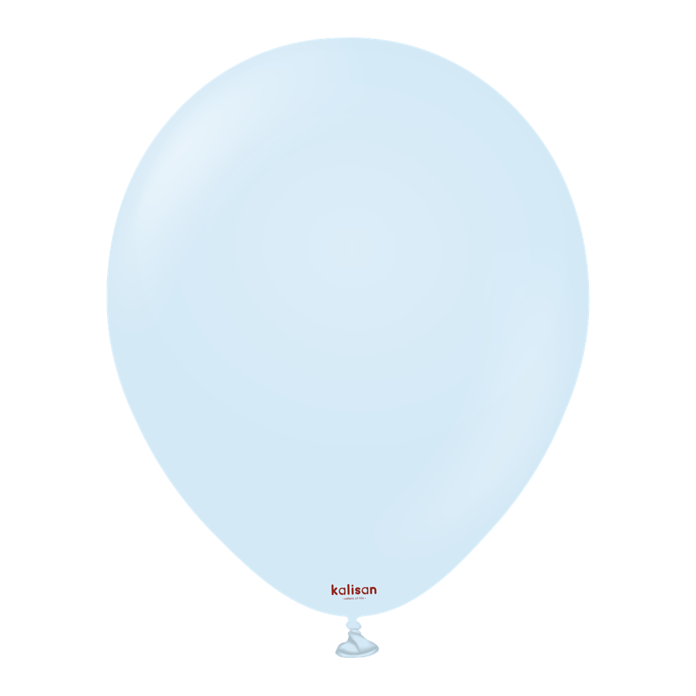 12 inch Kalisan Macaron Baby Blue Latex Balloons 100ct