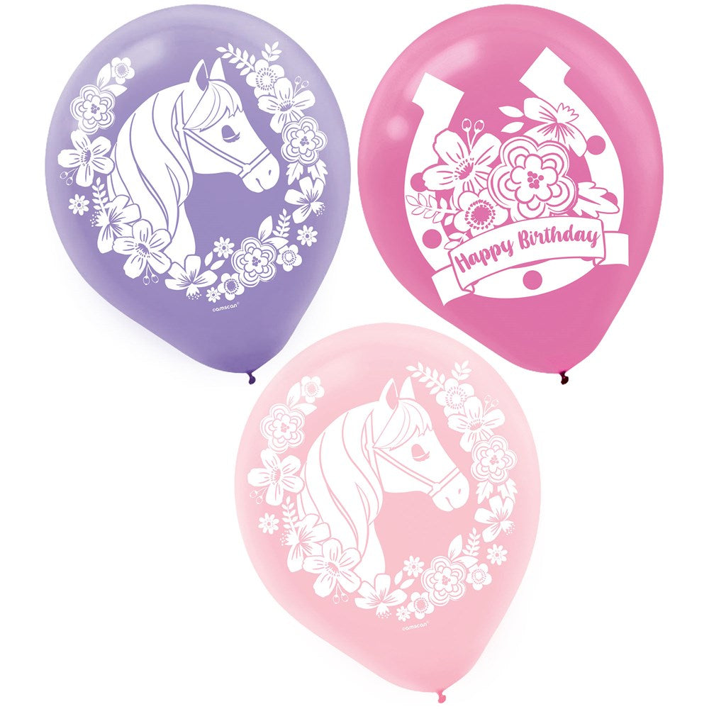 Saddle Up Latex Balloons 12 inch 6ct