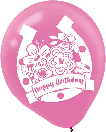 Saddle Up Latex Balloons 12 inch 6ct