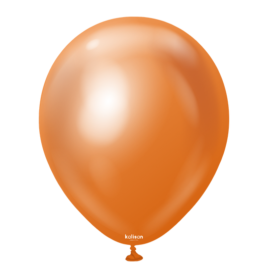 12 inch Kalisan Mirror Copper Latex Balloons 50ct