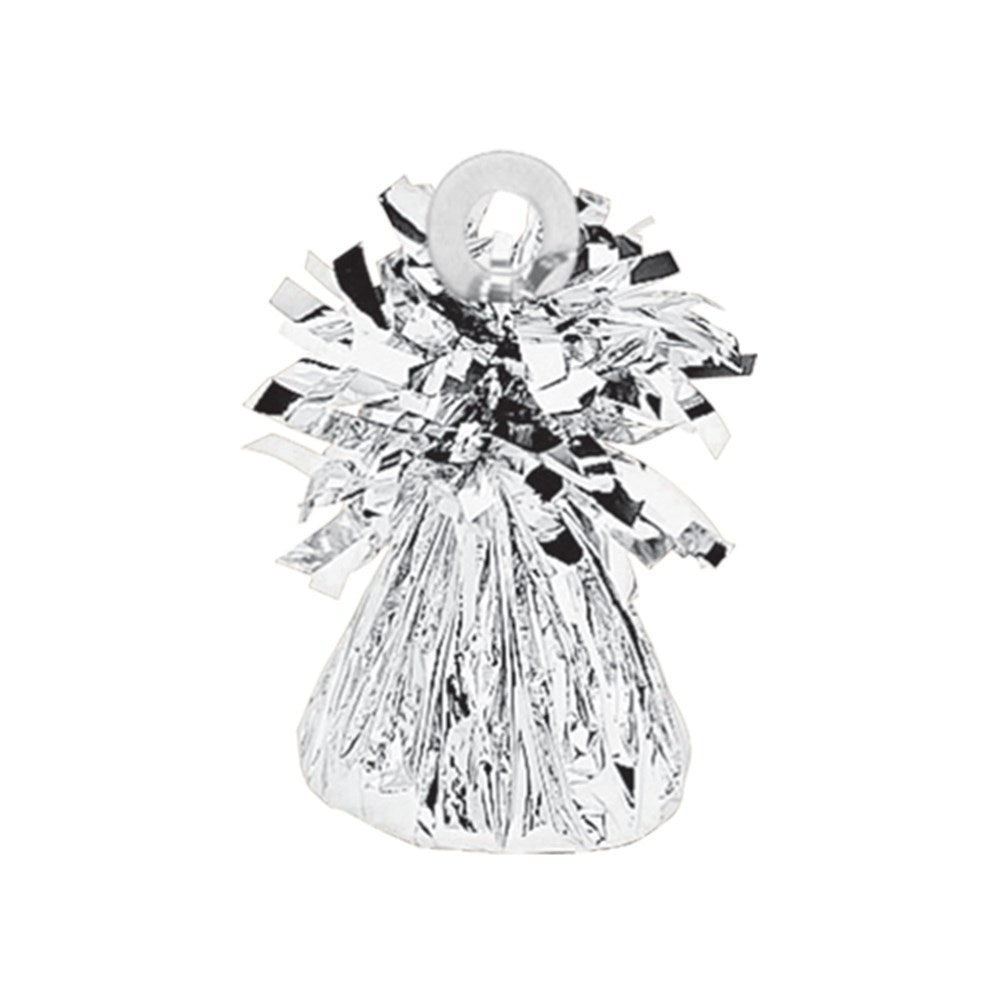 Small Foil Balloon Weight Silver 1ct