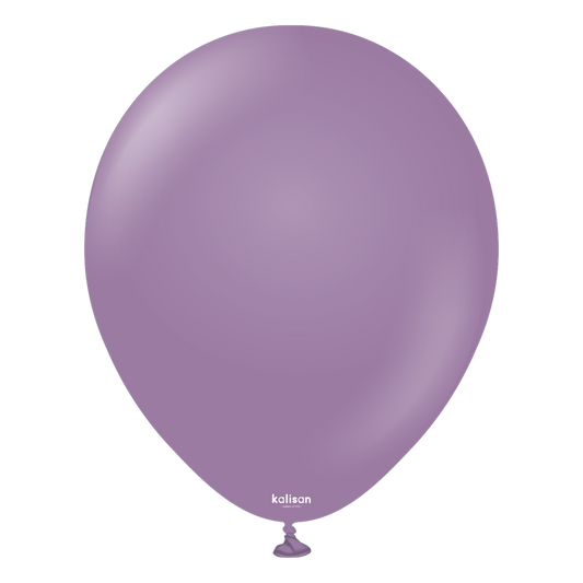 12 inch Kalisan Retro Lavender Latex Balloons 100ct