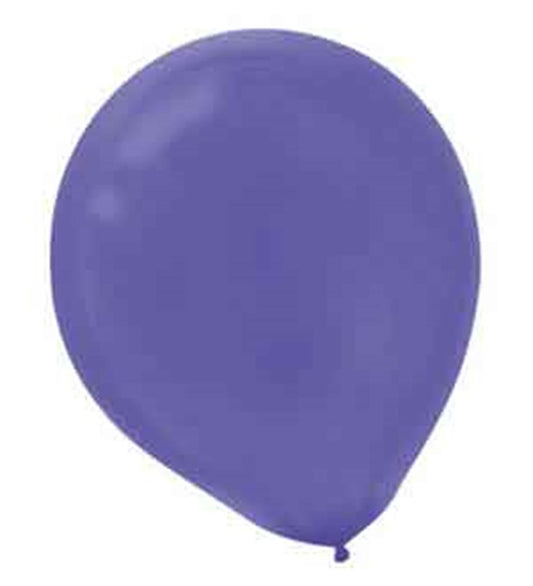 Solid Color Latex Balloons New Purple 100ct