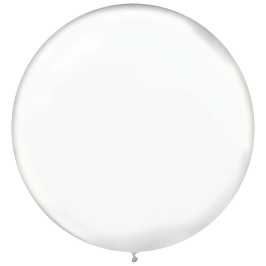 Round Latex Balloons Clear 24 inch 4ct