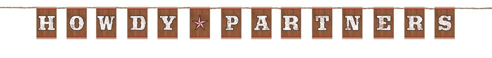 Western Letter Banner 1ct