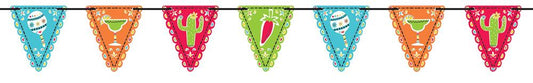 Fiesta Picado De Papel Mini Flag Banner