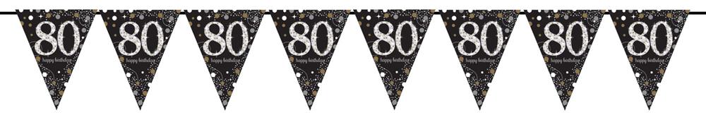 Sparkling Celebration 80 Pennant Banner