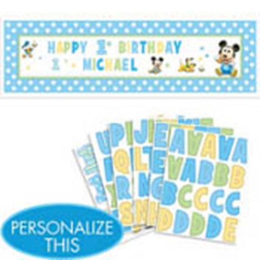 Mickey 1st Birthday Giant Sign Banner