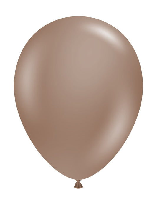 Tuftex Cocoa 11 inch Latex Balloons 12ct