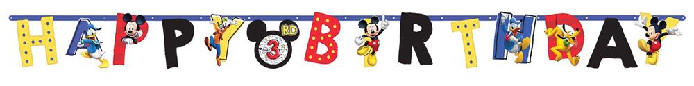 Mickey On The Go Letter Banner (XL)