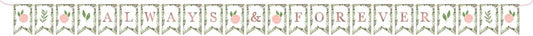 Love and Leaves Pennant Banner 1ct