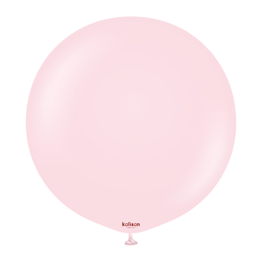 24 inch Kalisan Standard Light Pink Latex Balloons 2ct