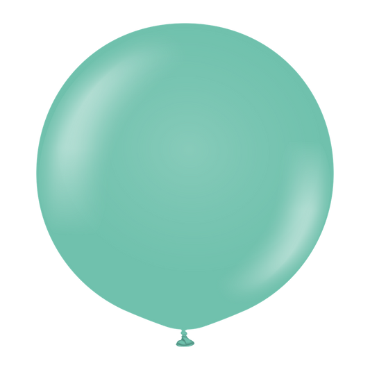 24 inch Kalisan Standard Sea Green Latex Balloons 2ct