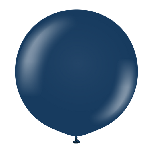 24 inch Kalisan Standard Navy Blue Latex Balloons 2ct