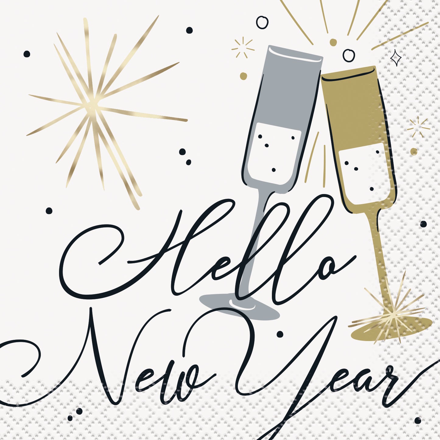 Toasting New Year's Beverage Napkins 16ct