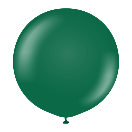 36 inch Kalisan Standard Dark Green Latex Balloons 2ct