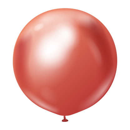 Large round shiny red balloon with smooth surface and slight reflections.
