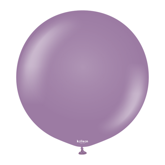 36 inch Kalisan Retro Lavender Latex Balloons 2ct