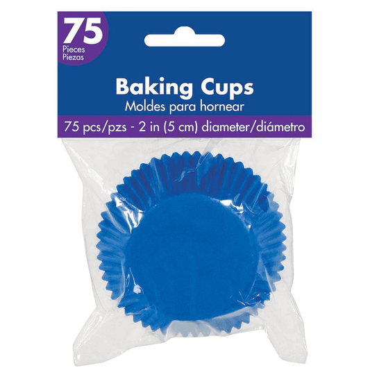 Cupcake Case Bright Royal Blue 75ct