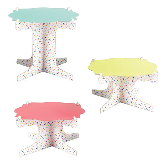 Cardboard Cake Stands Set of 3