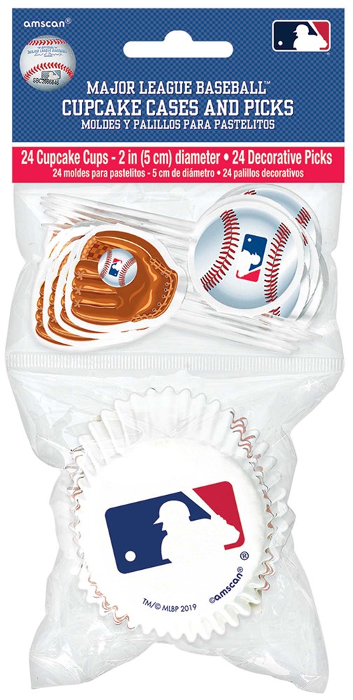 MLB Baseball Rawlings Cupcake And Picks Combo Pack 48ct